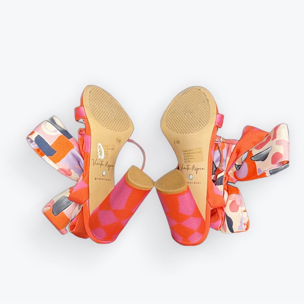 Gianni Bini Multicolor Patterned Heels - Picture 8 of 11